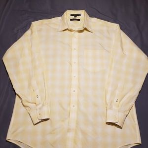 Tommy Hilfiger yellow button Down dress shirt XL